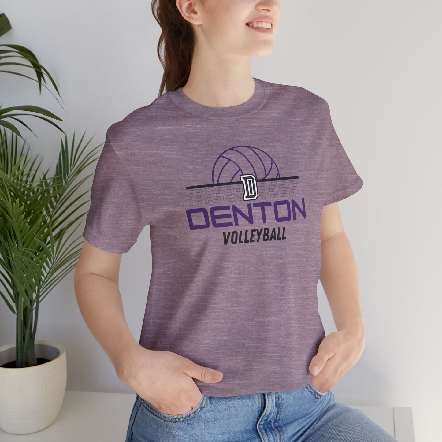 Denton Volleyball Net Tee - Bella Canvas